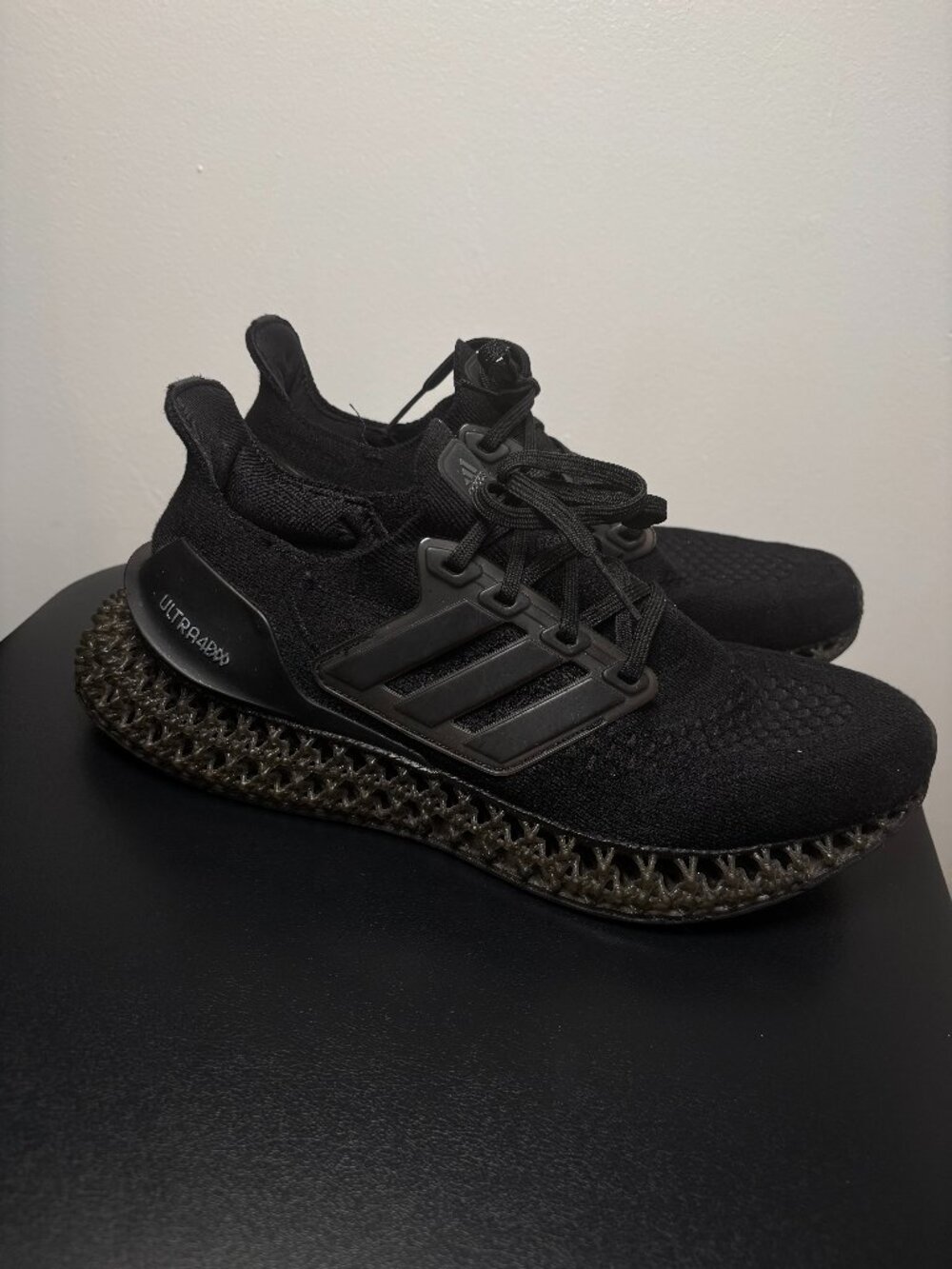 adidas Ultra 4D "Triple Black" Sneakers